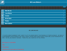 Tablet Screenshot of bclonewolves.com